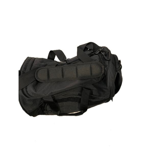 Highland Tactical Canvas Black Duffel 22"x12"x10" - Picture 2 of 6